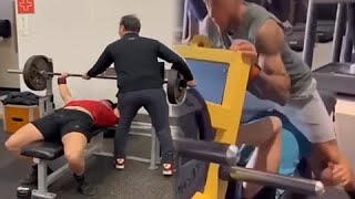 The Worst Spotter Of All Time GYM IDIOTS 2024 [upl. by Burra]