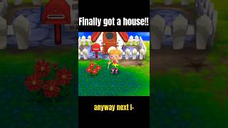 Finally got a house in animal crossing new leaf animalcrossing fyp nintendo gaming acnl acnh [upl. by Edny]