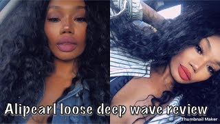 ALIPEARL HAIR REVIEW BRAZILIAN LOOSE DEEP WAVE [upl. by Hanej]