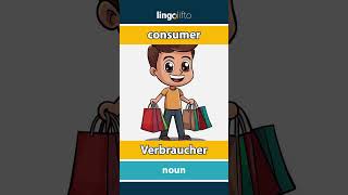 🇬🇧🇩🇪 consumer  Verbraucher  vocabulary builder  learn English  Lernen wir Englisch [upl. by Asiram]