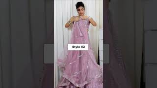 Simple Easy lehenga Dupatta Draping Styles [upl. by Hestia]