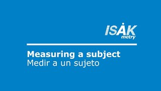 ISAK Metry Tutorial Subjects  Measurements  Sujetos  Mediciones [upl. by Nanek]