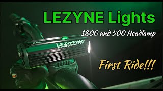 LEZYNE Lights 1800 amp 500 Headlamp  First Ride Part 2 of 2 [upl. by Yelnet]