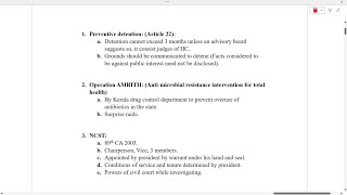 Polity  UPSC  Prelims  Sectional Revision  1 [upl. by Nine]