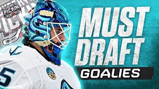 Must Draft Fantasy Hockey Goalies for 202425 NHL Season  Cherry Pickin [upl. by Hwang974]