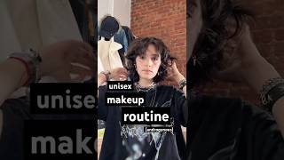 my androgynous makeup routine 💅✨ makeuproutine makeuptutorial androgynous unisex andro enby [upl. by Bloem582]