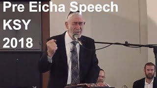 Pre Eicha Speech  Rabbi Benyamin Yudin  Tisha Bav Kehillas Shivtei Yeshurun 2018 [upl. by Omura]