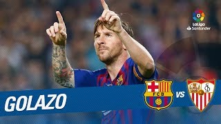 Golazo de Leo Messi 20 FC Barcelona vs Sevilla FC [upl. by Katzman412]