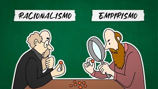 Racionalismo x Empirismo resumo  FILOSOFIA [upl. by Enialedam]