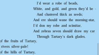 Poem Tartary Figures of speech [upl. by Nava]