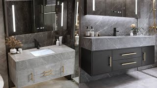 Modern bathroom vanity ideas for small spaces  Bathroom design trends 2024 [upl. by Fina35]