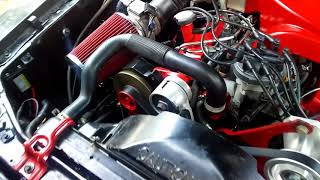 89 mustang b303 cam 17 roller rockers trick flow upper and lower intake gt40p heads [upl. by Eiten]