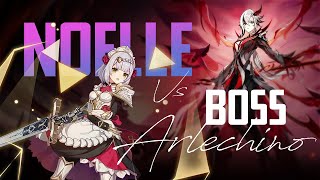 Noelle vs Boss Arlecchino [upl. by Nybbor]