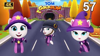 Talking Tom Gold Run Witch Angela Tom Unlock Boss Fight Part  57 4K UHD 60 FPS [upl. by Glantz553]