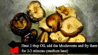 Vegetarian Thai  SweetSour Tofu wit Shiitake Mushrooms [upl. by Dragelin]