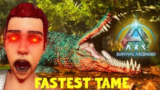 the FASTEST WAY to TAME the DEINOSUCHUS ARK SURVIVAL ASCENDED [upl. by Qiratla]