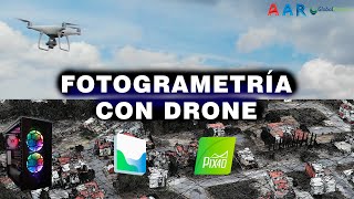 LEVANTAMIENTO FOTOGRAMÉTRICO CON DRONE  TOPOGRAFÍA [upl. by Ativad238]