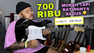 Gitar Listrik Termurah SeIndonesia Cuma 700 Ribu Review Gitar Elektrik Benston [upl. by Dione]