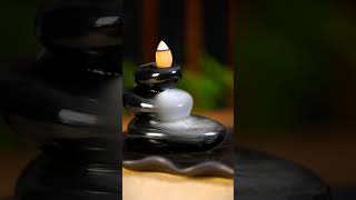 Waterfall Backflow Incense Burner zen relaxing cure Incense agarwood calm satisfying [upl. by Urba]