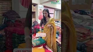 फैंसी पार्टी वियर साड़ी का धमाकेदार कलेक्शन parnikasaree saree fashion shorts reels textile [upl. by Ecnadnak]