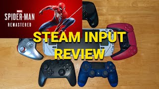 Marvels SpiderMan Steam Input Review Its really good [upl. by Mary714]