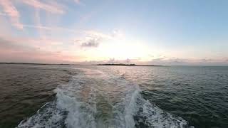 Early Morning Carolina Skiff Boat Ride  Intracoastal Waterway [upl. by Dillon118]