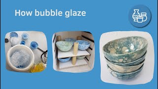 Live tutorial bubbel glazuur op keramiek  bubble glaze on ceramics door AtelierBertina [upl. by Alia]