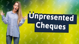 What happens when cheque is issued but not presented for payment [upl. by Aniteb]