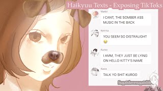 hana exposes tiktoks  haikyuu  PinC [upl. by Anert721]