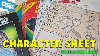 OSR BX Character Sheet  Free Download [upl. by Nage]