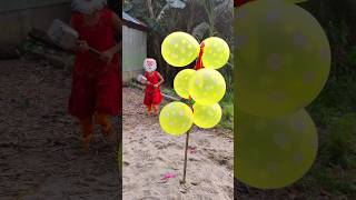 flower balloon popping 1shorts balloon balloonpop fun [upl. by Delphinia]