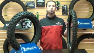 Michelin T63 Dual Sport Motorcycle Tire Review  Chaparral Motorsports [upl. by Anaic]