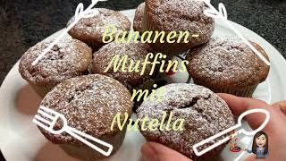 Leckere BananenMuffins mit Nutella  ❌ Thermomix TM5 TM6 [upl. by Okika450]