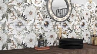 AZALIA DECORE  DAZZY  ITALICA TILES  TILES [upl. by Adnir]