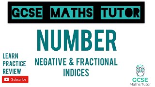 Negative and Fractional Indices Higher Only  GCSE Maths Tutor [upl. by Lewanna68]