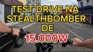 FIZ UM TEST DRIVE NA SUPER EBIKE DE 15000W Todos os detalhes e preço [upl. by Eilyak]