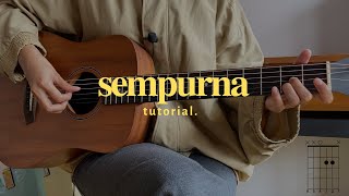 Tutorial intro gitar quot sempurna  andra and the backbone quot CHORD DIAGRAM [upl. by Blunk]