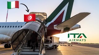 ITA Airways  Rome 🇮🇹 To Tunis 🇹🇳  Airbus A319  The Flight Experience [upl. by Wurster]