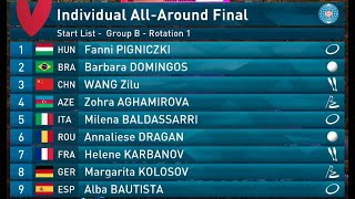 Ginnastica Ritmica  Mondiali  Finale allaround individuale  Group B  Valencia  26823 [upl. by Richma766]