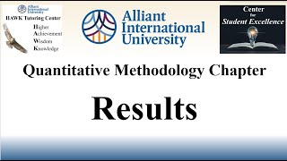 Quantitative Dissertation Methodology Section Video 10 Results [upl. by Leifer851]