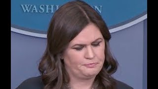 quotDID THIS CATCH TRUMP BY SURPRISEquot Reporters CONFRONT Sarah Sanders on Net Neutrality amp Omarosa [upl. by Eahsat]