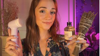 ASMR  Lavender Spa Facial Treatment 💜 Layered Sounds Personal Attention [upl. by Bergmans]