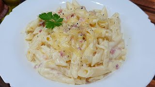 Macaroane cu sunca Carbonara la One Pot Tefal Reteta foarte rapida usor de realizat Pofta buna [upl. by Birdella]