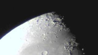 Amateur moon video at 160 magnification [upl. by Lauren]