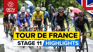 Tour de France 2021 Stage 11 Highlights  Cracks Start To Show amp A Surprise Winner On Mont Ventoux [upl. by Bomke]