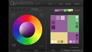 How to create a colour palette using Paletton photoshop and a digital photo [upl. by Aidaas]