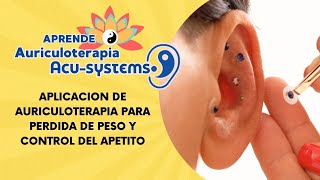 APLICACION DE AURICULOTERAPIA PARA PERDIDA DE PESO Y CONTROL DE APETITO UNA VISION DIFERENTE [upl. by Mcgurn987]