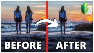 How to REMOVE A PERSON from any photo using Snapseed iOS and Android Snapseed Photo Editing [upl. by Darcy]