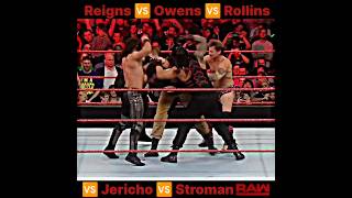 Reigns 🆚 Owens 🆚 Rollins 🆚 Jericho 🆚 Stroman shorts mvp short [upl. by Lenra]