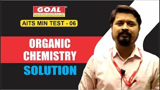 AITS MIN TEST 06 ORGANIC CHEM SOLUTION [upl. by Nais]